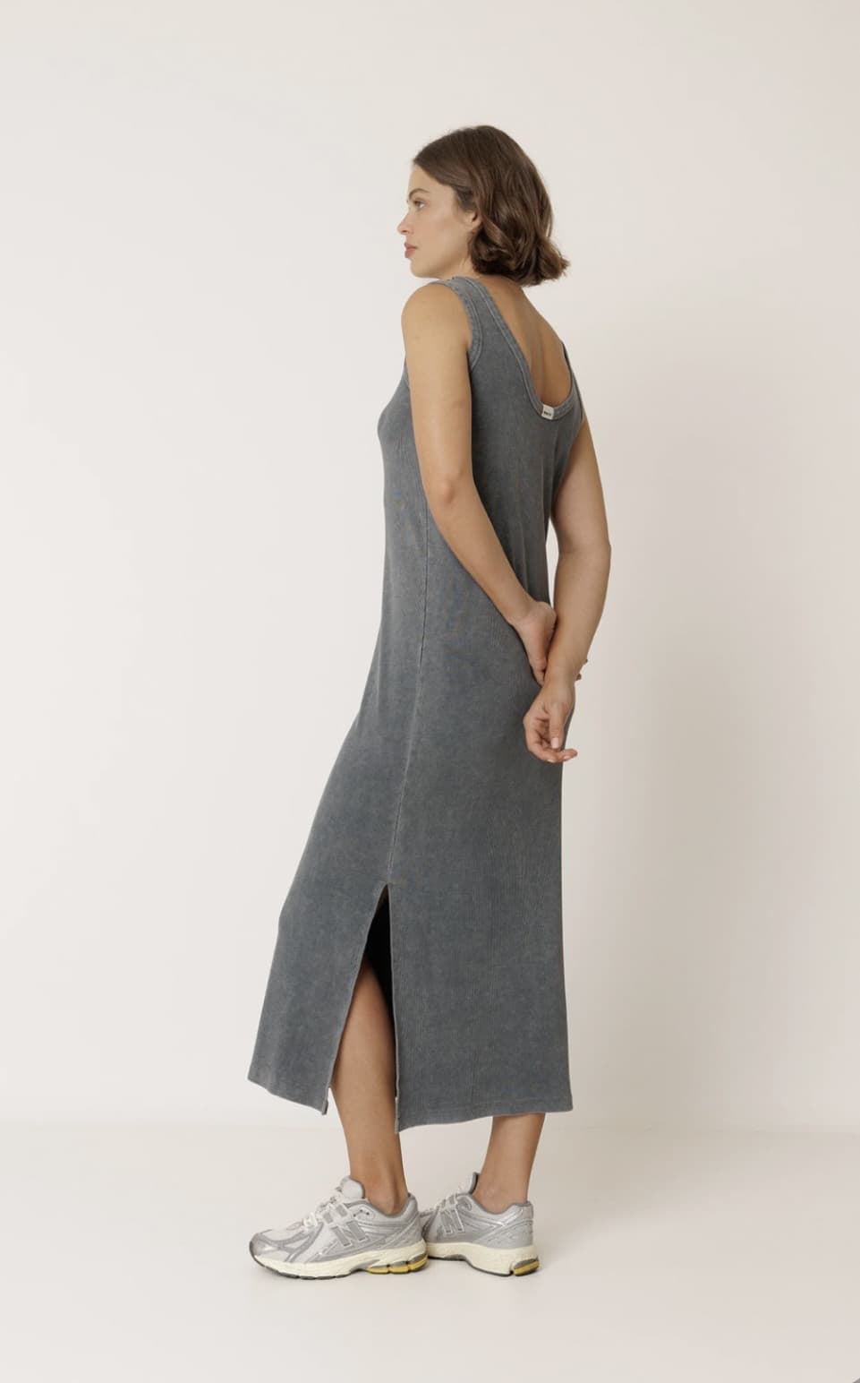 Vestido Maxi Indi & Cold NM412 camaleónica gris carbón - Imagen 2