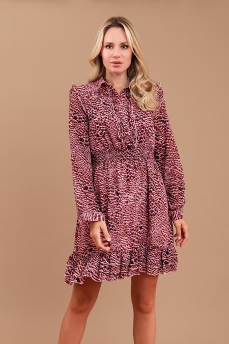 Vestido Minueto Bonnie print pink - Imagen 1