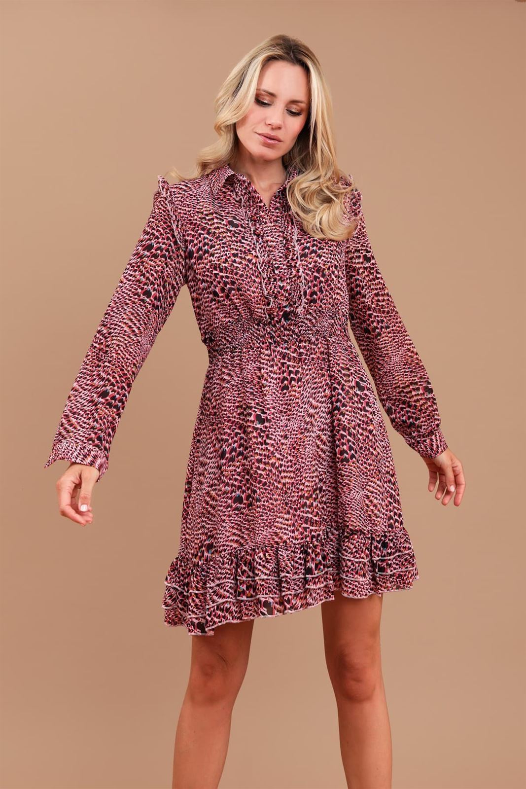 Vestido Minueto Bonnie print pink - Imagen 2