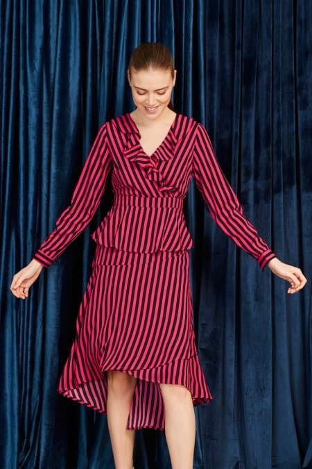 Vestido Minueto Bridget rayas - Imagen 1