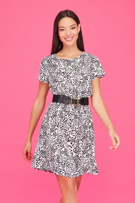 Vestido minueto estampado dalmata - Imagen 1