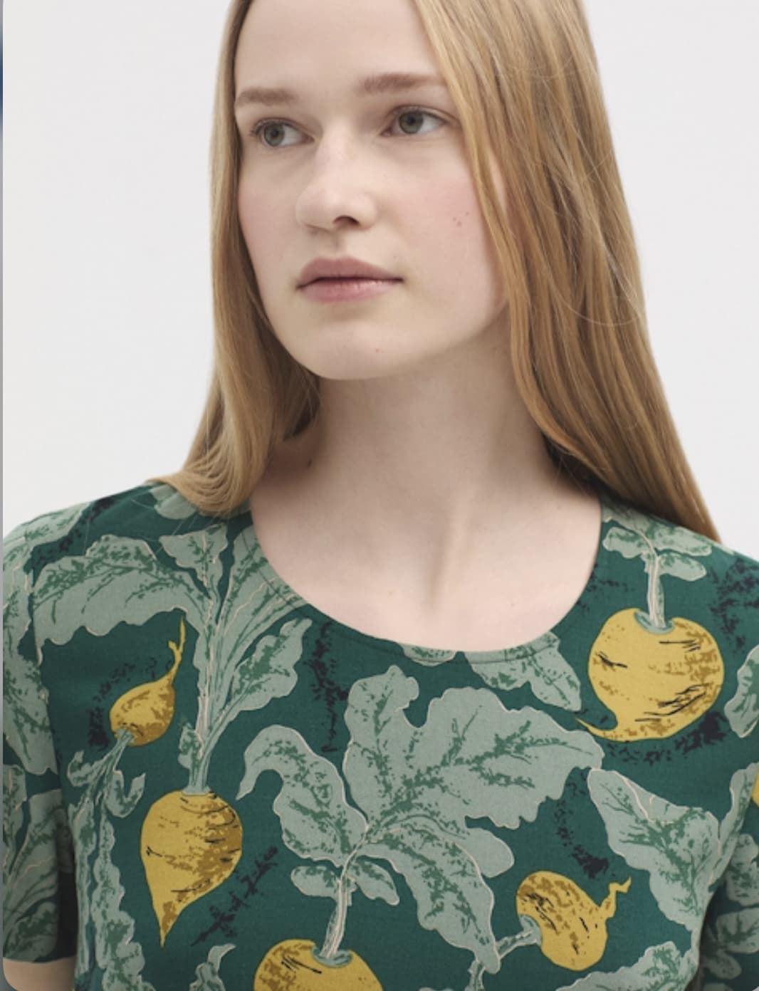 Vestido Nice Things beets print verdes. - Imagen 4