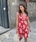 Vestido Oky pico etnico rojo - Imagen 1