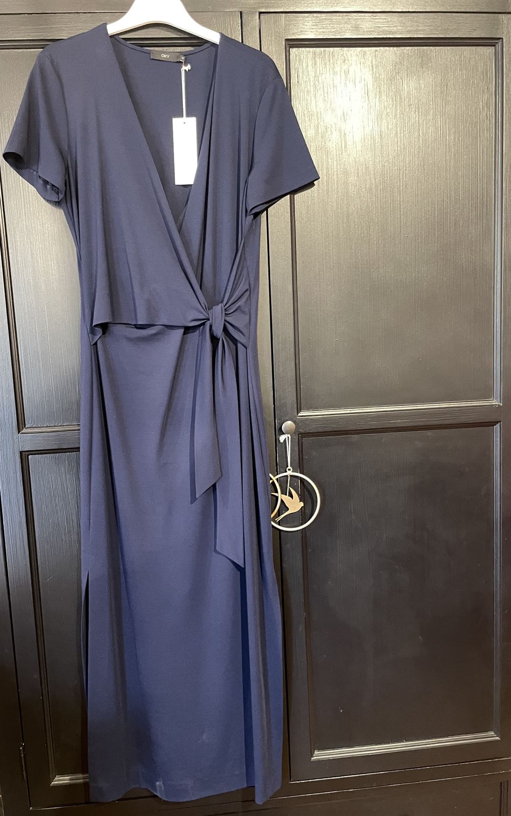 VESTIDO OKY SINAL PUNTO ESTAMPADO GRECA - Imagen 3