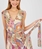 Vestido PANIER ROBE estamapdo pavo real - Imagen 1