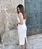 Vestido Rinascimento  bolsillos midi crudo - Imagen 1
