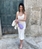 Vestido Rinascimento  bolsillos midi crudo - Imagen 2