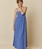 Vestido SK272 Indi & Cold maxi tirantes azulón - Imagen 1