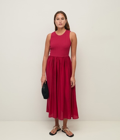 Vestido Yerse 44565 COMBINADO frambuesa - Imagen 2