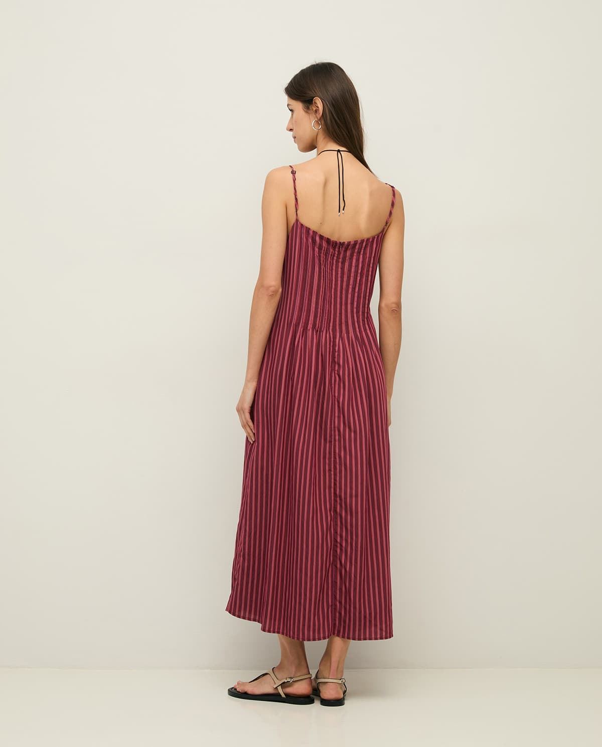 Vestido Yerse 44847 TIRANTES MIDI RAYAS - Imagen 2