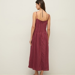 Vestido Yerse 44847 TIRANTES MIDI RAYAS - Imagen 2