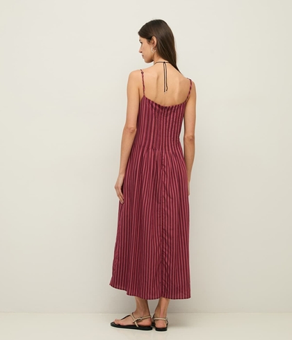 Vestido Yerse 44847 TIRANTES MIDI RAYAS - Imagen 2