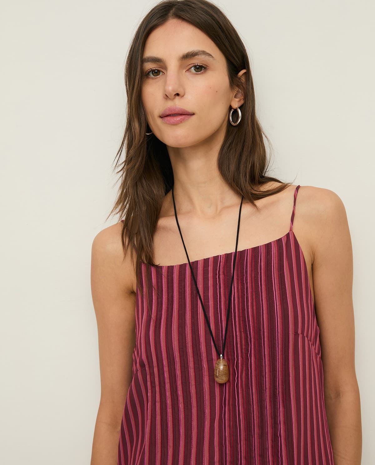 Vestido Yerse 44847 TIRANTES MIDI RAYAS - Imagen 5