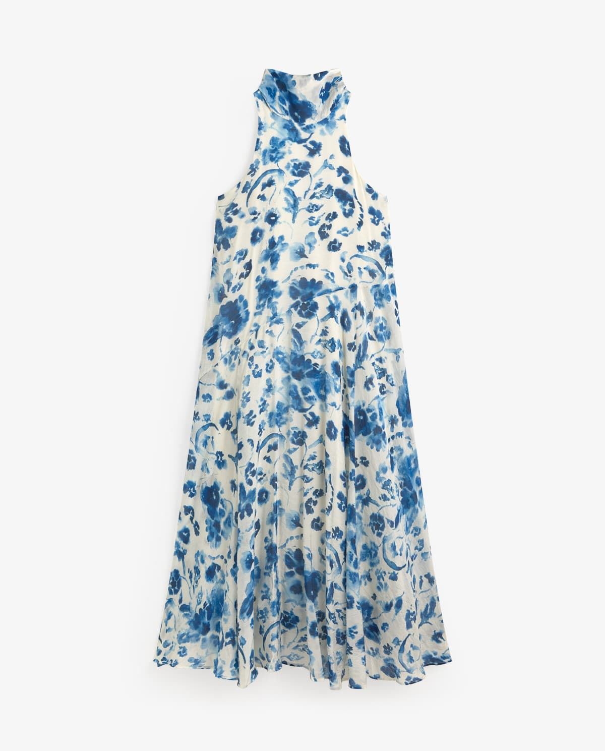 Vestido Yerse 44878 LAZO LARGO CUELLO HALTER azules - Imagen 3
