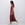 VESTIDO Yerse Ref. 42113 MIDI MANGA JAPONESA GRANATE - Imagen 1