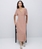 VESTIDO Yerse Ref. 42825 CREPPE VISCOSA ECOVERO TERRACOTA - Imagen 2