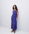 VESTIDO Yerse Ref. 42881 LARGO CUELLO HALTER AZUL - Imagen 2