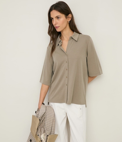 YERSE 44110 FLUIDA MANGA CORTA arena - Imagen 2