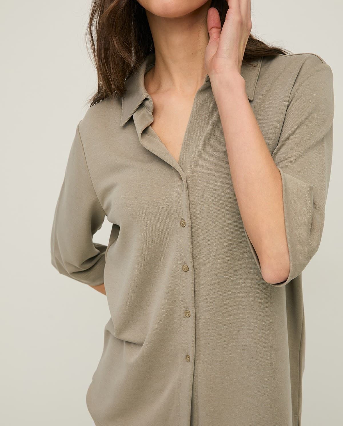 YERSE 44110 FLUIDA MANGA CORTA arena - Imagen 3