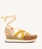 Zapatillas Gioseppo LITTLETON cintas rafia amarillas - Imagen 1