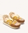 Zapatillas Gioseppo LITTLETON cintas rafia amarillas - Imagen 2