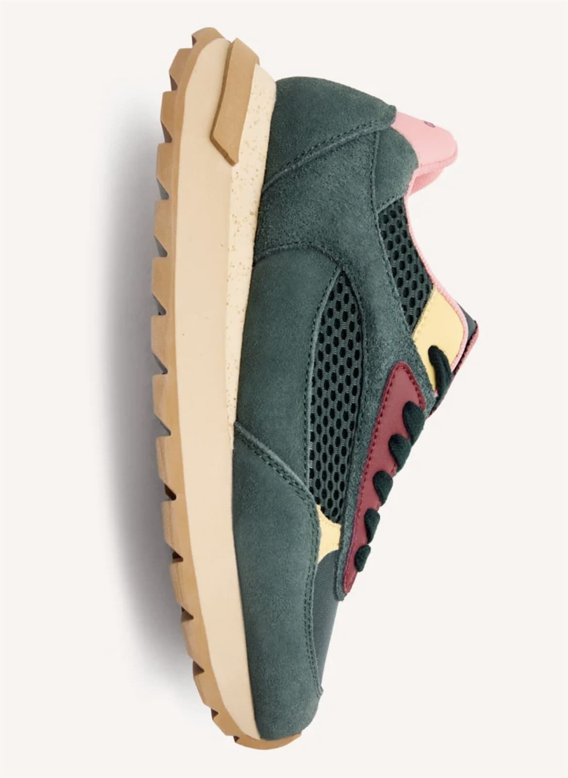 Zapatillas Gioseppo ZEMPLE PIEL Y REJILLA VERDE - Imagen 4