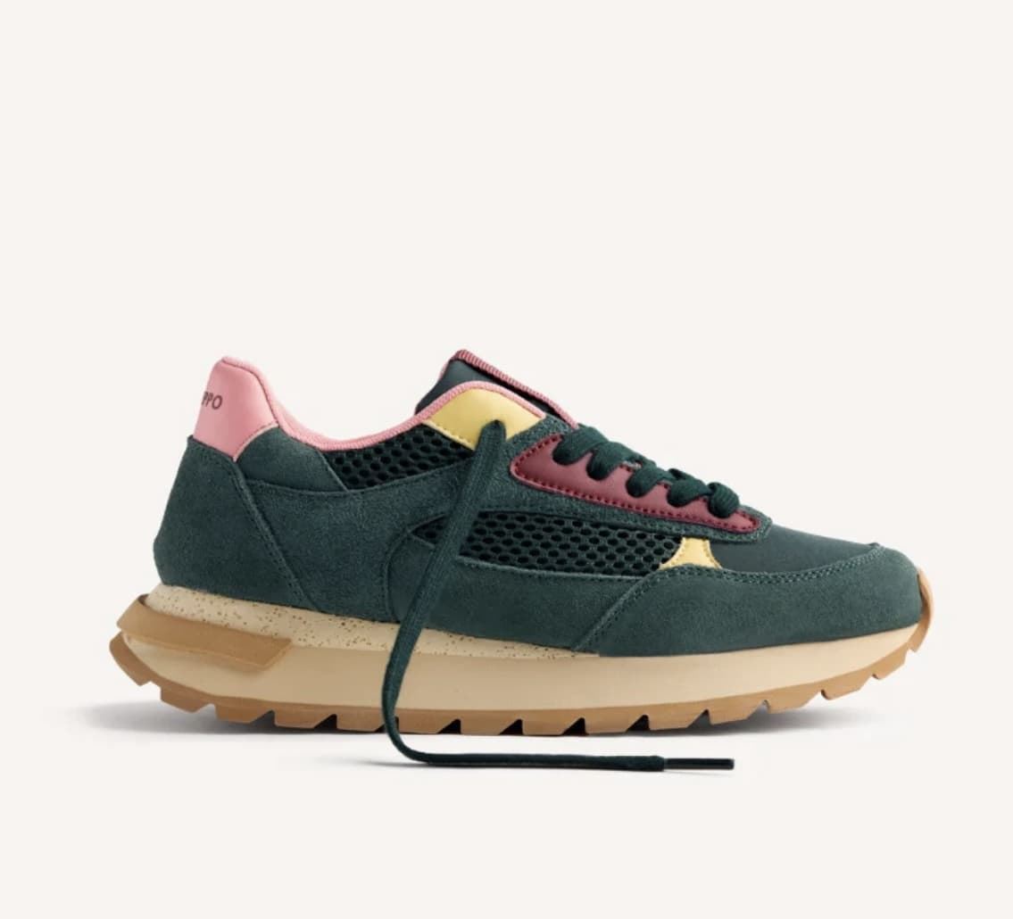 Zapatillas Gioseppo ZEMPLE PIEL Y REJILLA VERDE - Imagen 5