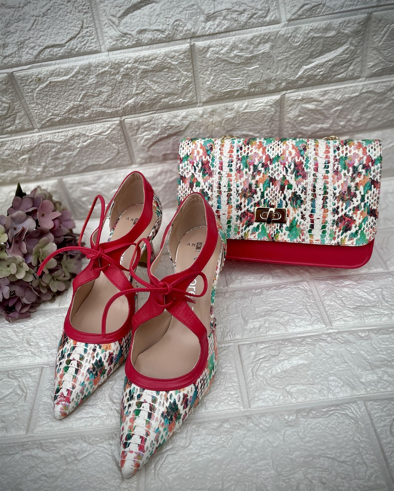 Zapato Angari cordón print multicolor - Imagen 5