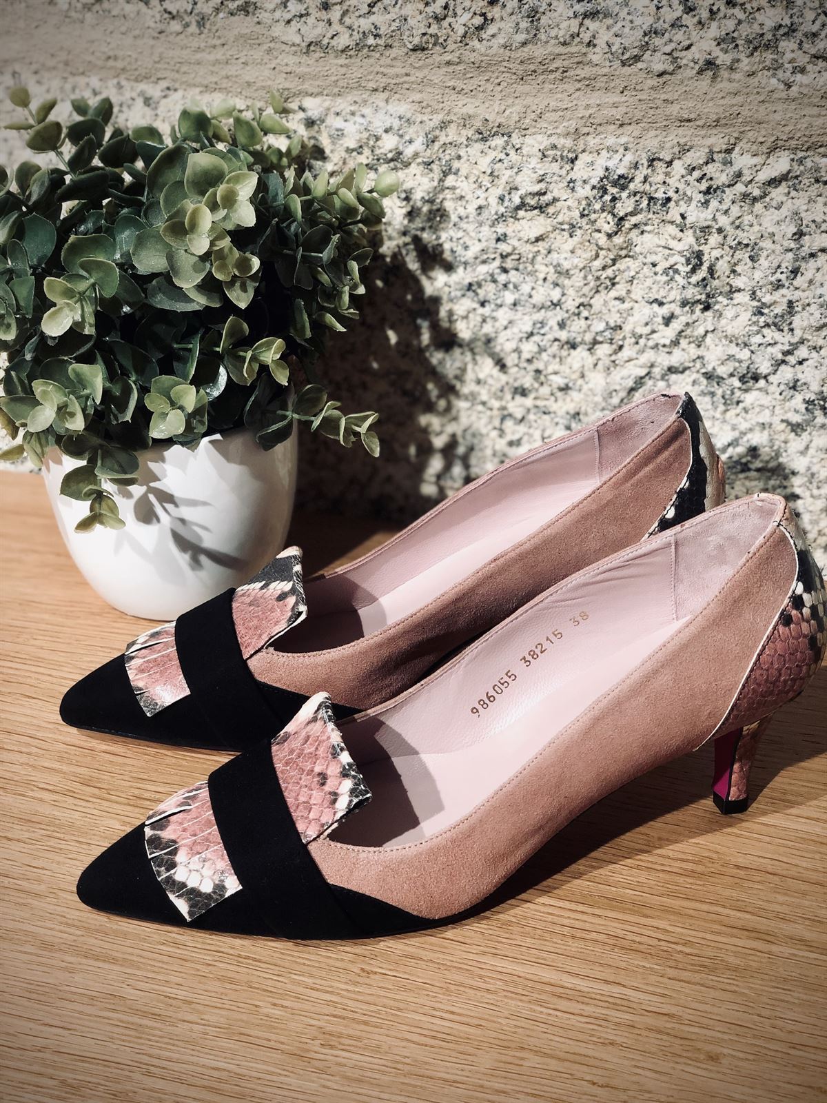 Zapato Angari empolvado print rosa - Imagen 1