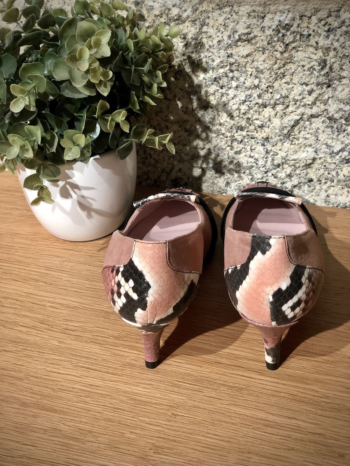 Zapato Angari empolvado print rosa - Imagen 3