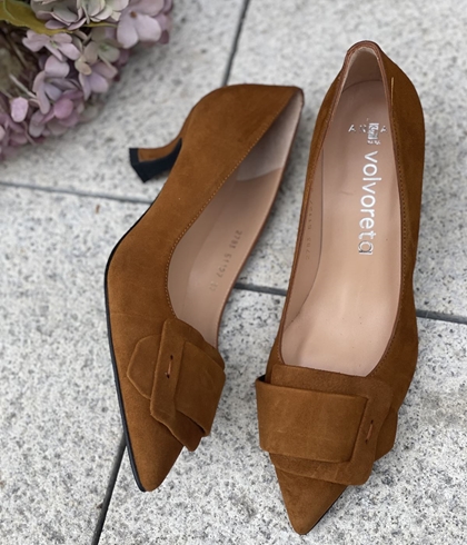 Zapato Angari hebilla LARRUA  -77 camel oscuro - Imagen 1