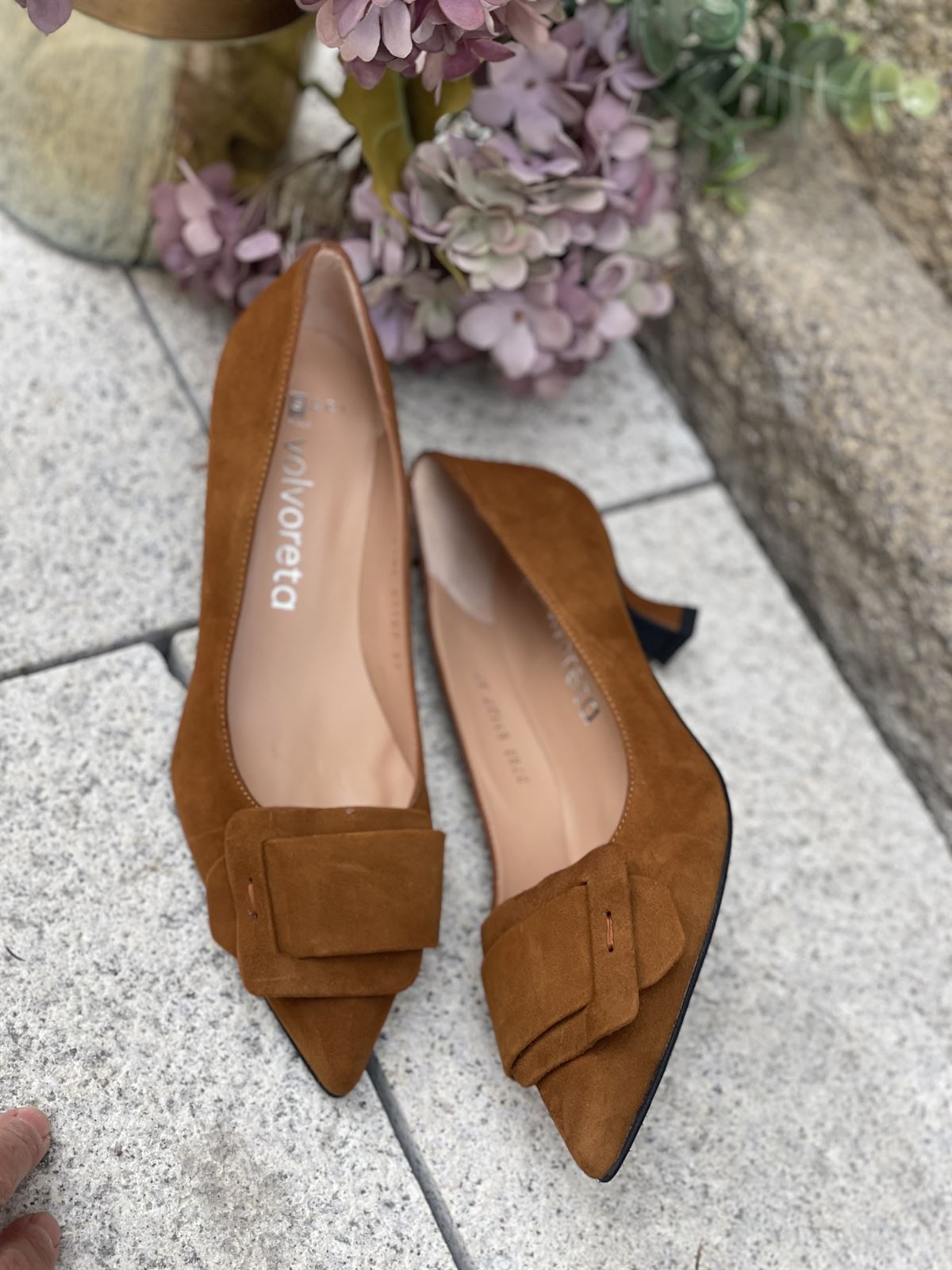 Zapato Angari hebilla LARRUA  -77 camel oscuro - Imagen 2