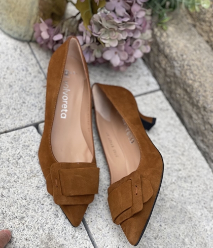 Zapato Angari hebilla LARRUA  -77 camel oscuro - Imagen 2