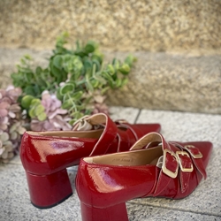 Zapato Angari  Juliet Berry -59 charol rojo - Imagen 2