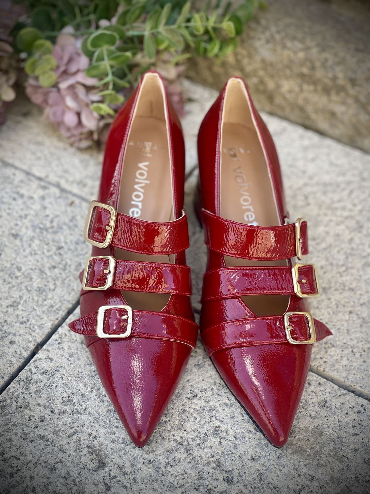 Zapato Angari  Juliet Berry -59 charol rojo - Imagen 4