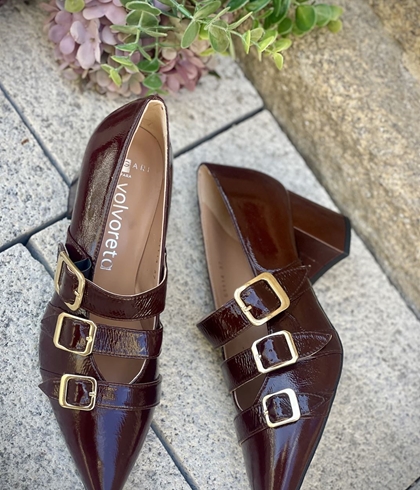 Zapato Angari  Juliet Brandy y -59 charol chocolate - Imagen 1