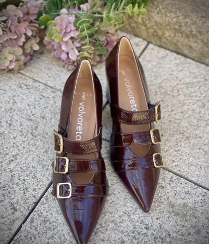 Zapato Angari  Juliet Brandy y -59 charol chocolate - Imagen 2