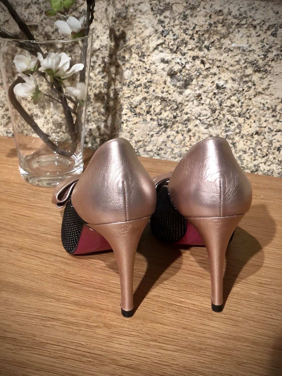 Zapato Angari lazo rosa - Imagen 2