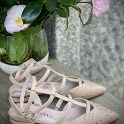 Zapato Angari MINI TACHAS nude - Imagen 1