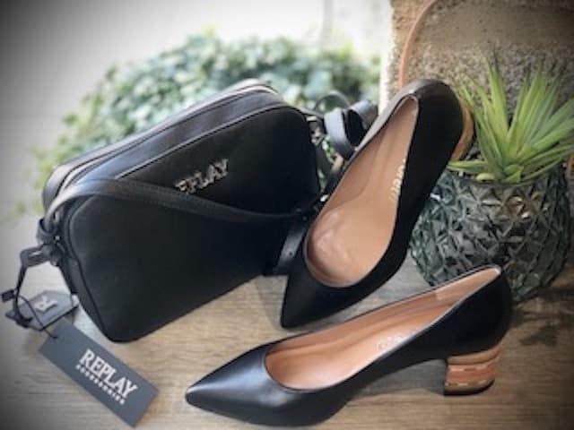 Angari negro tacón - Zapatos