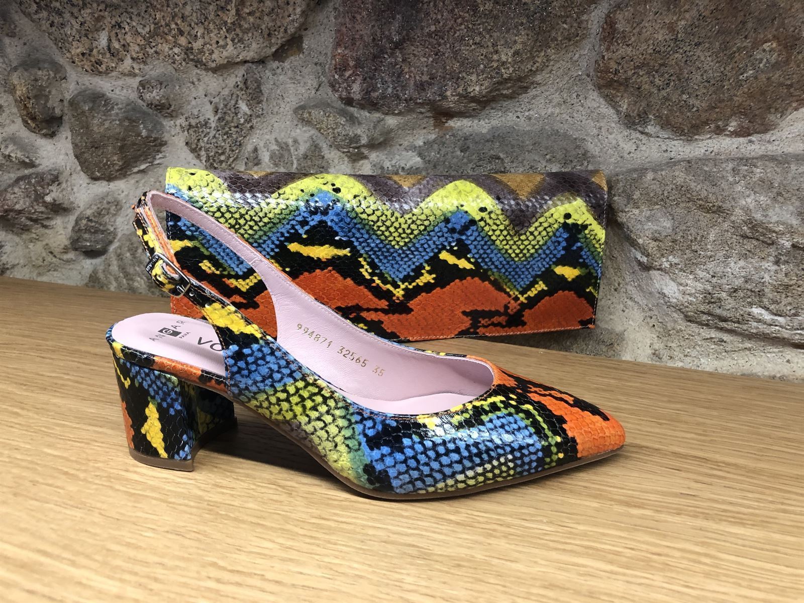 Zapato Angari print "pitón" multicolor - Imagen 3