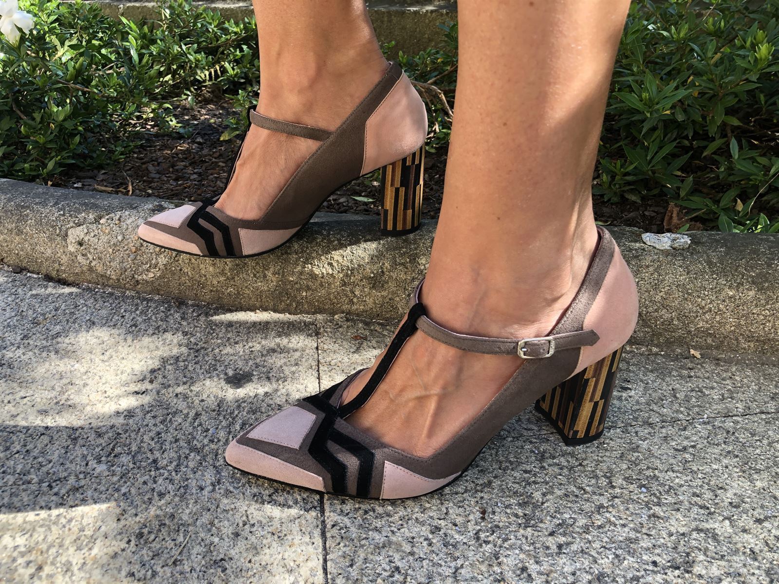 Zapato Angari tacón madera - Imagen 1