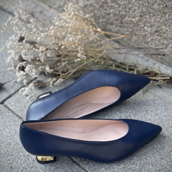 zapato Angari tacón medio/bajo MARINO - Imagen 1