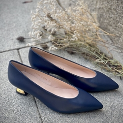 zapato Angari tacón medio/bajo MARINO - Imagen 2