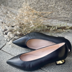 zapato Angari tacón medio/bajo NEGRO - Imagen 2