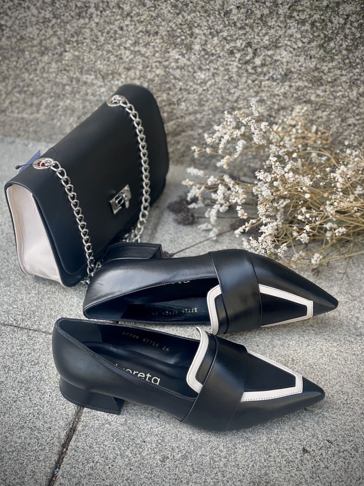 Zapato Angari vivo crudo piel negro - Imagen 6