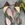 Zapato bailarina Candelitas tricolor verdes - Imagen 1