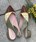 Zapato bailarina Candelitas tricolor verdes - Imagen 1