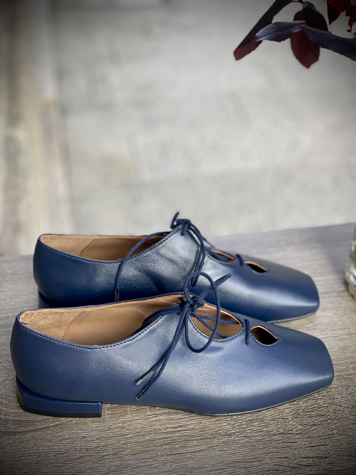 Zapato Candelitas cordón azul marino - Imagen 1