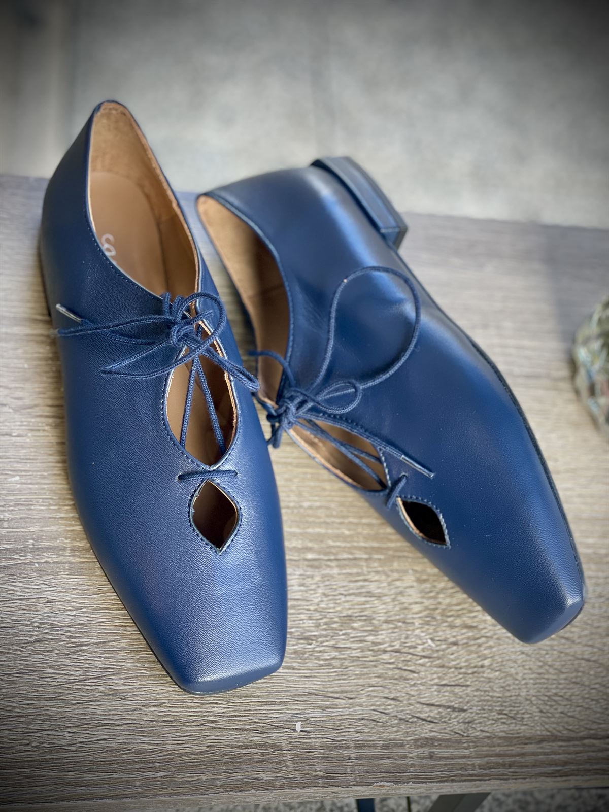 Zapato Candelitas cordón azul marino - Imagen 2